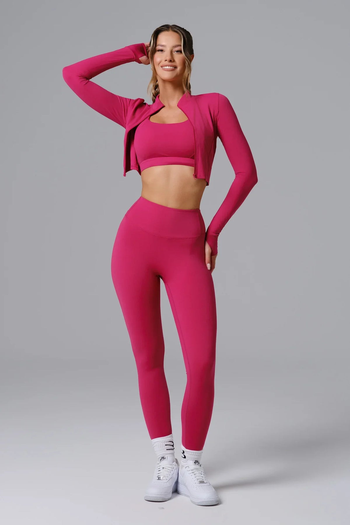 Flex Invisible Scrunch Leggings - Cranberry (FINAL SALE)