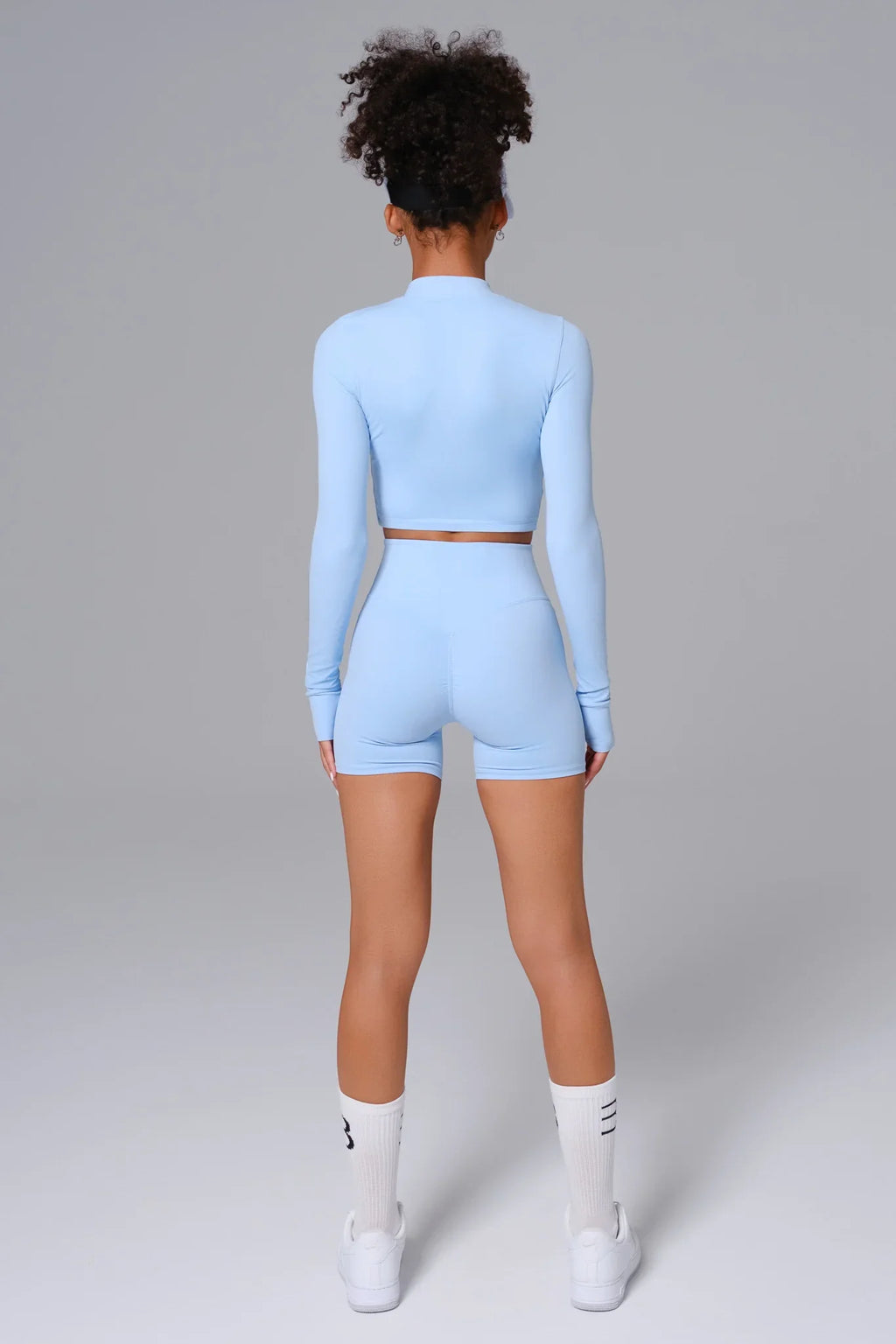 Flex Crop Jacket - Ice Blue (FINAL SALE)