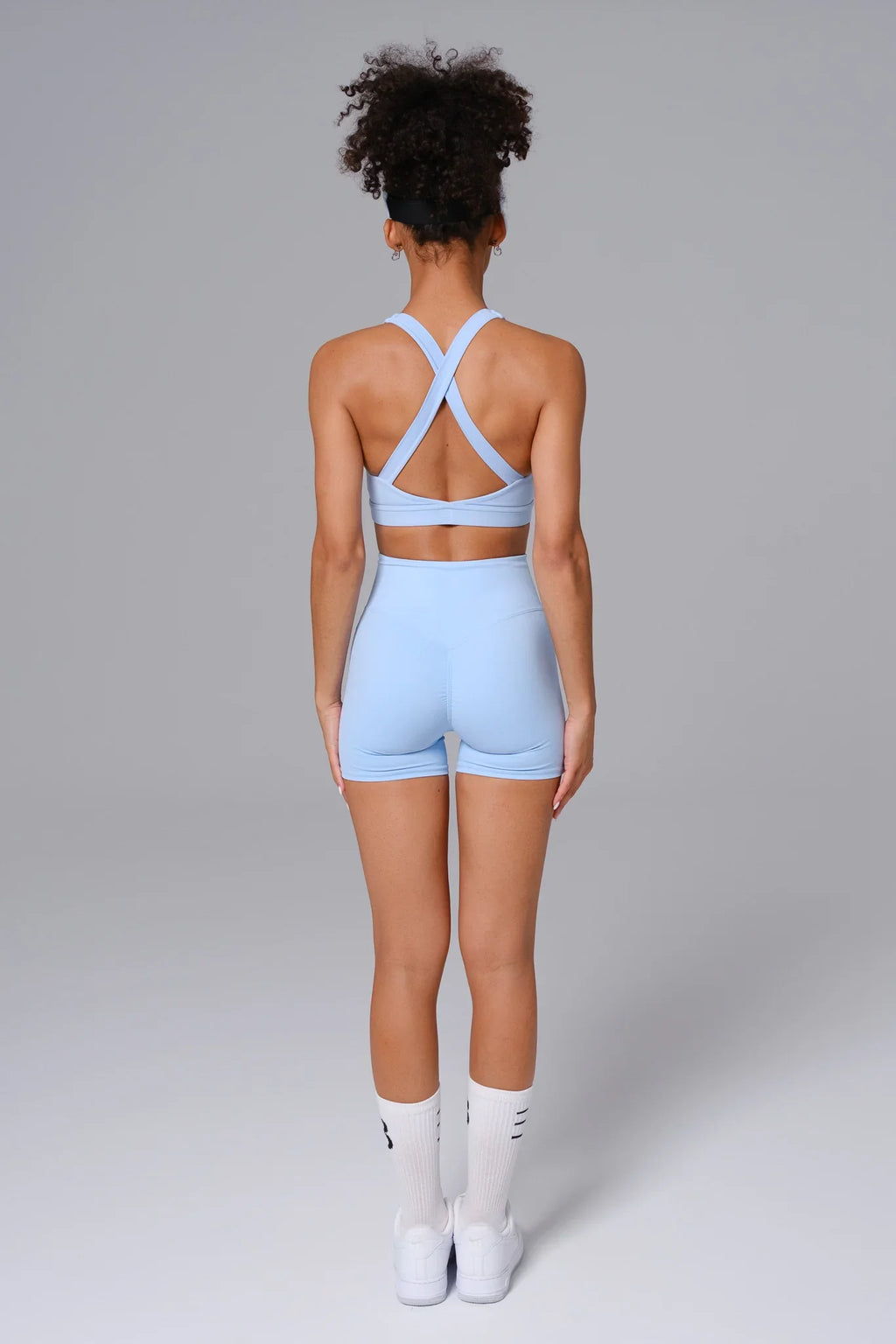 Flex Invisible Scrunch Shorts - Ice Blue