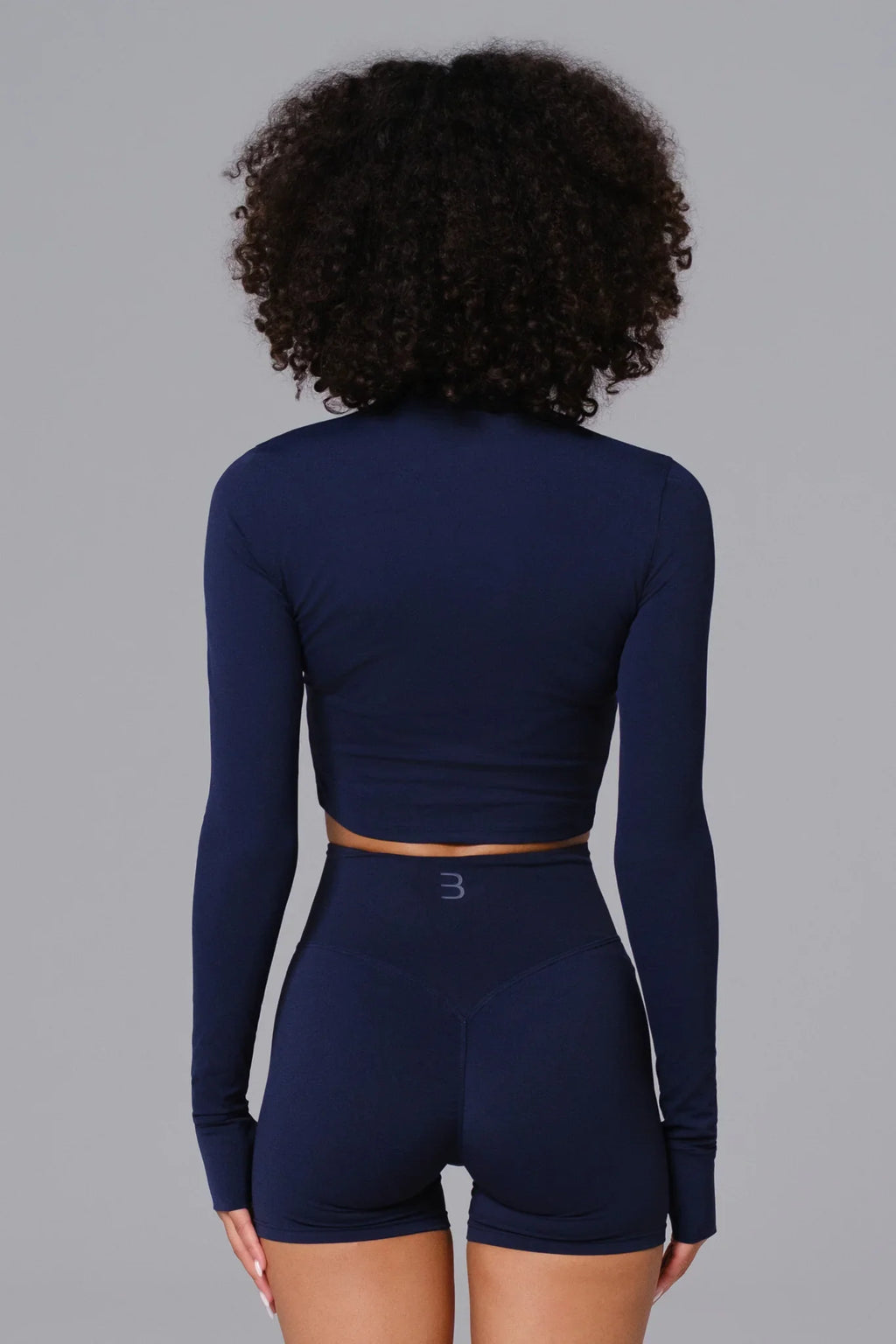 Flex Crop Jacket - Navy (FINAL SALE)