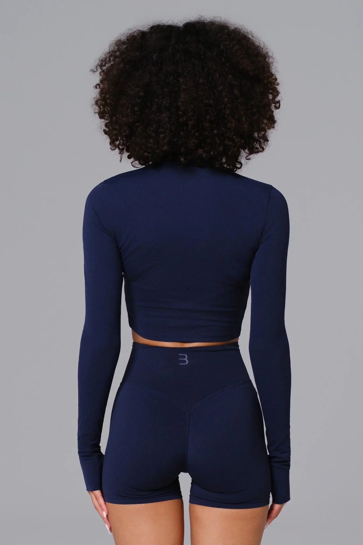 Flex Crop Jacket - Navy (FINAL SALE)
