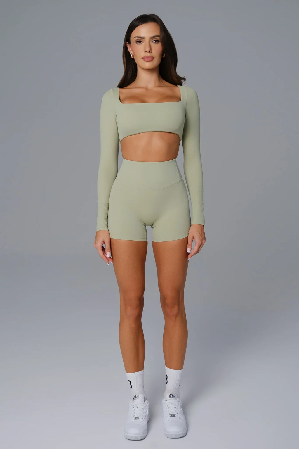 Flex Invisible Scrunch Shorts - Pistachio