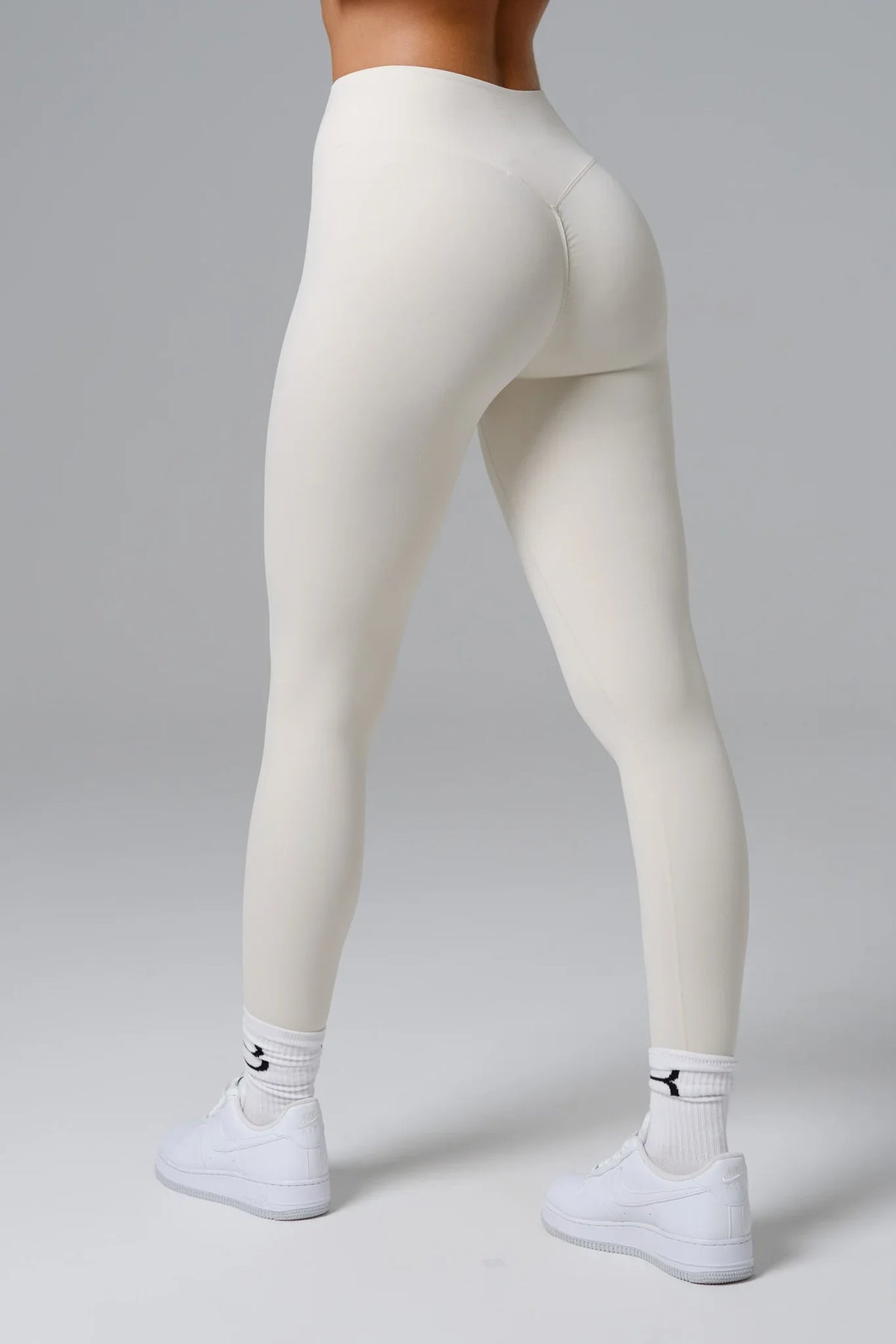 Flex Invisible Scrunch Leggings - Soft Ivory