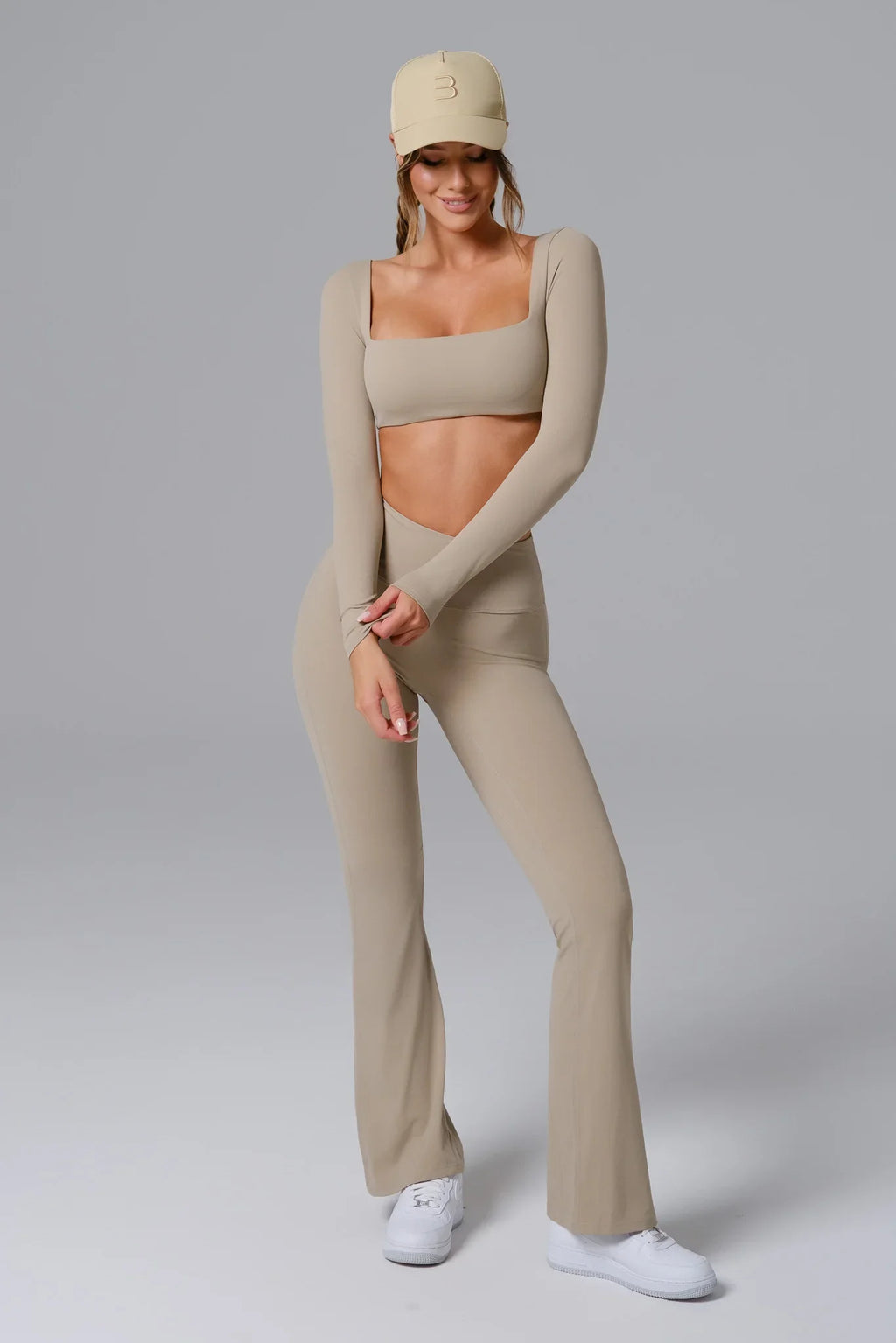 Haven Crop Top - Almond Tan