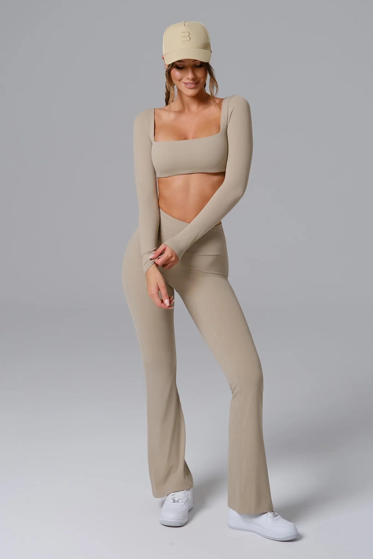 Haven Crop Top - Almond Tan