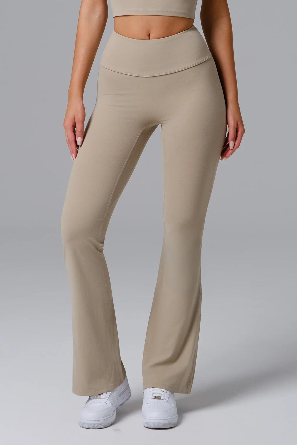 Haven Scrunch Flare Leggings - Almond Tan