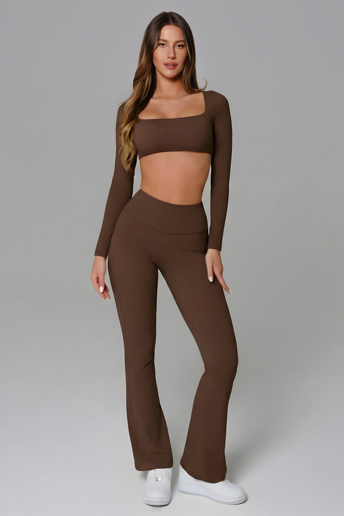 Haven Scrunch Flare Leggings - Cocoa