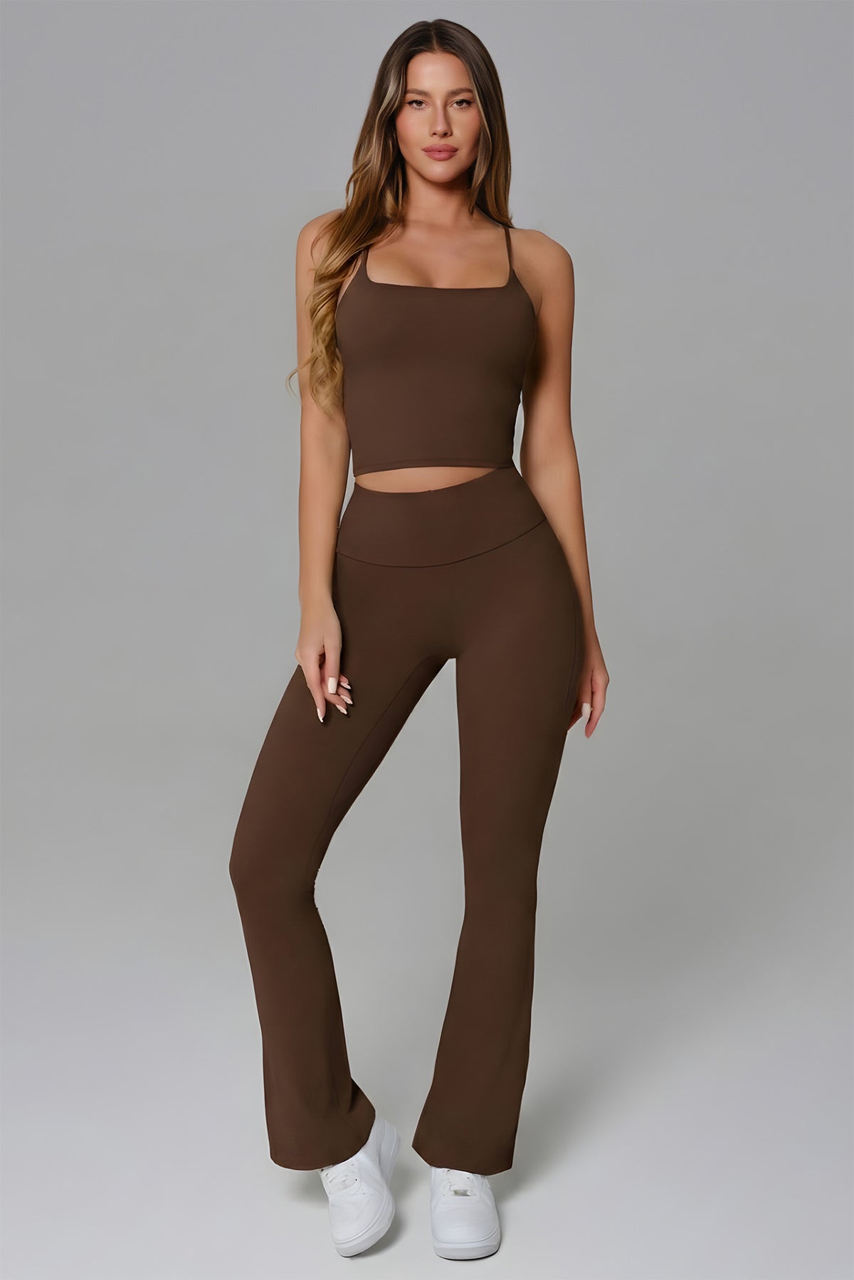 Haven Scrunch Flare Leggings - Cocoa