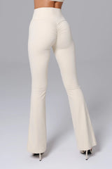 Haven Scrunch Flare Leggings - Cream