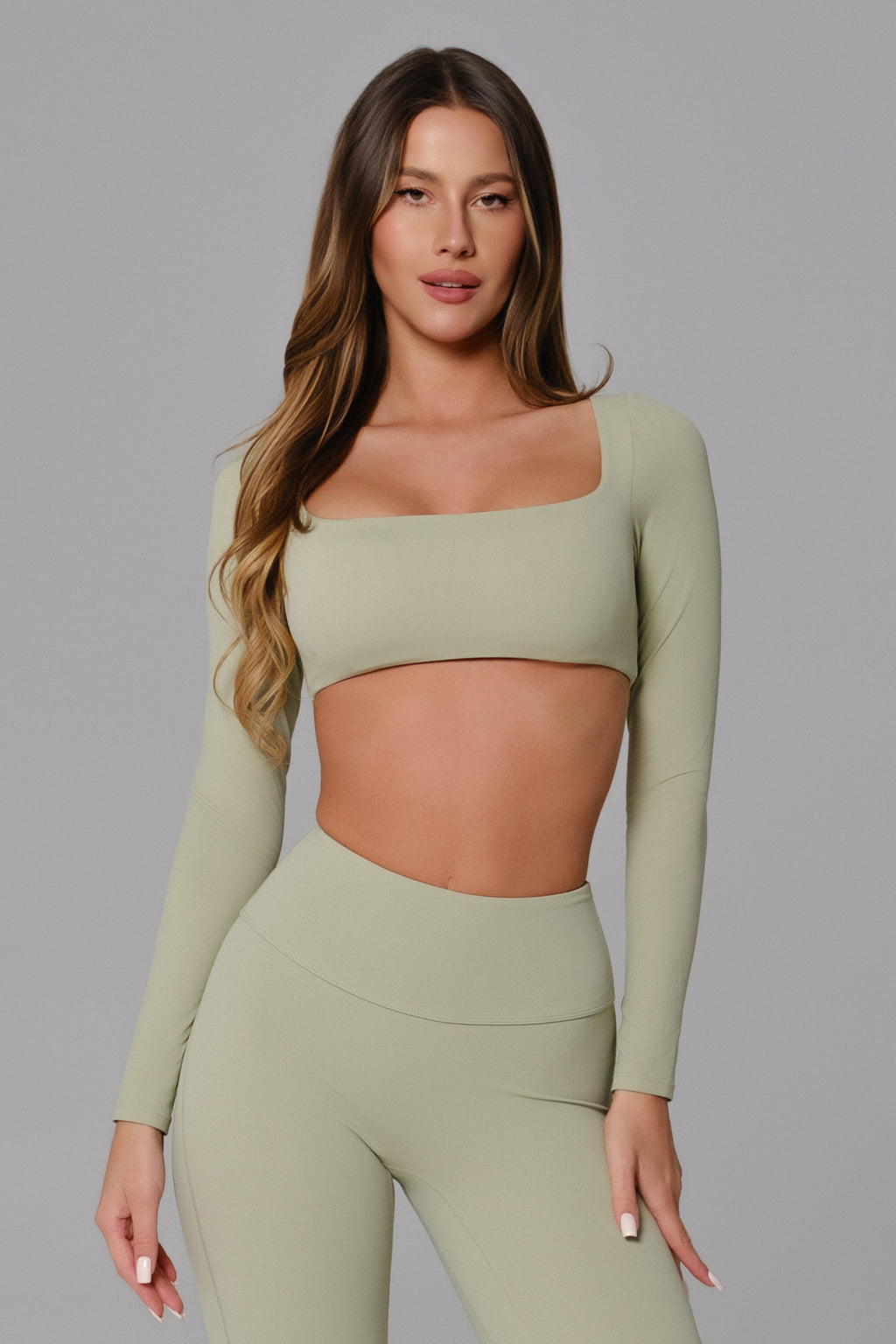 Haven Crop Top - Pistachio