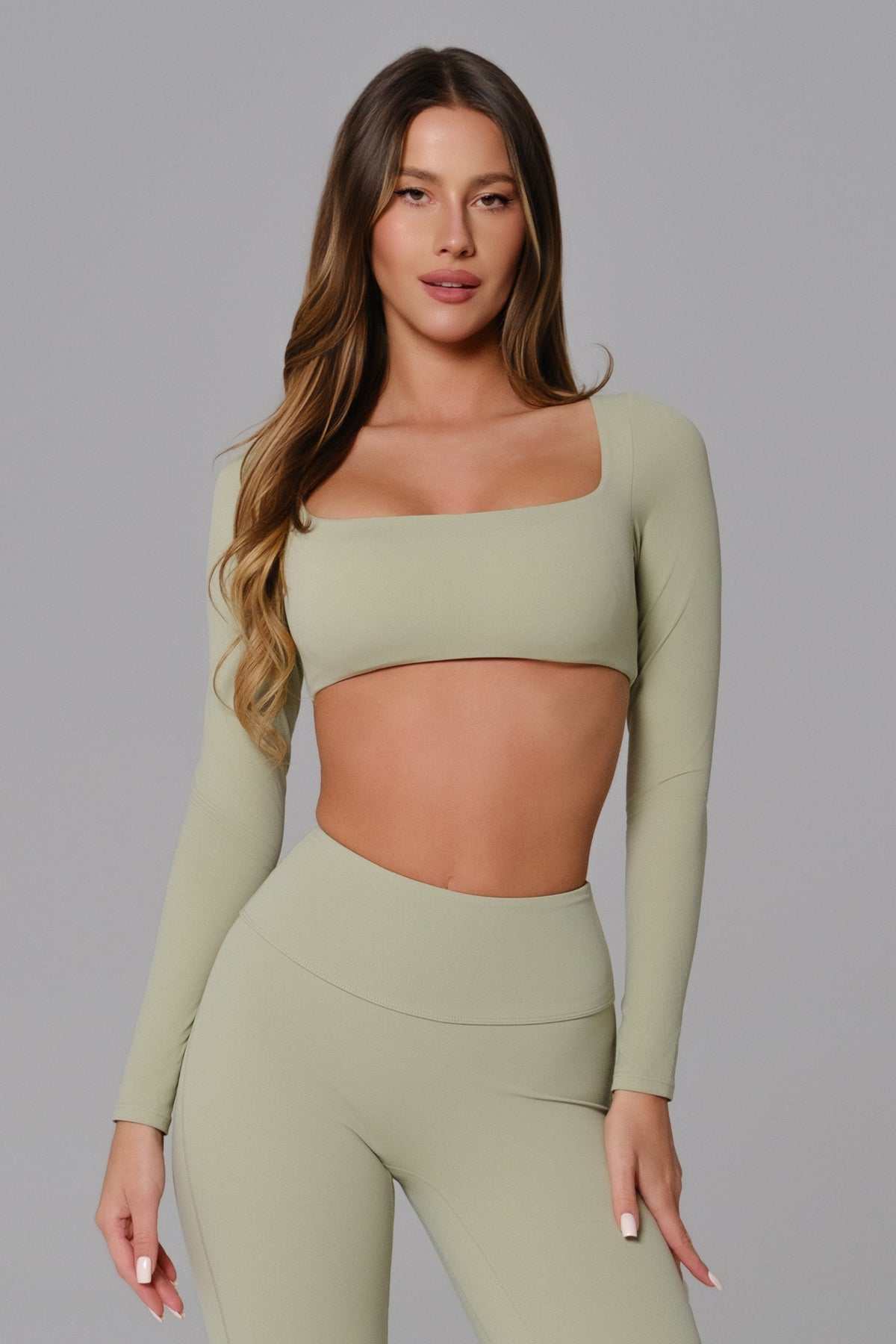 Haven Crop Top - Pistachio