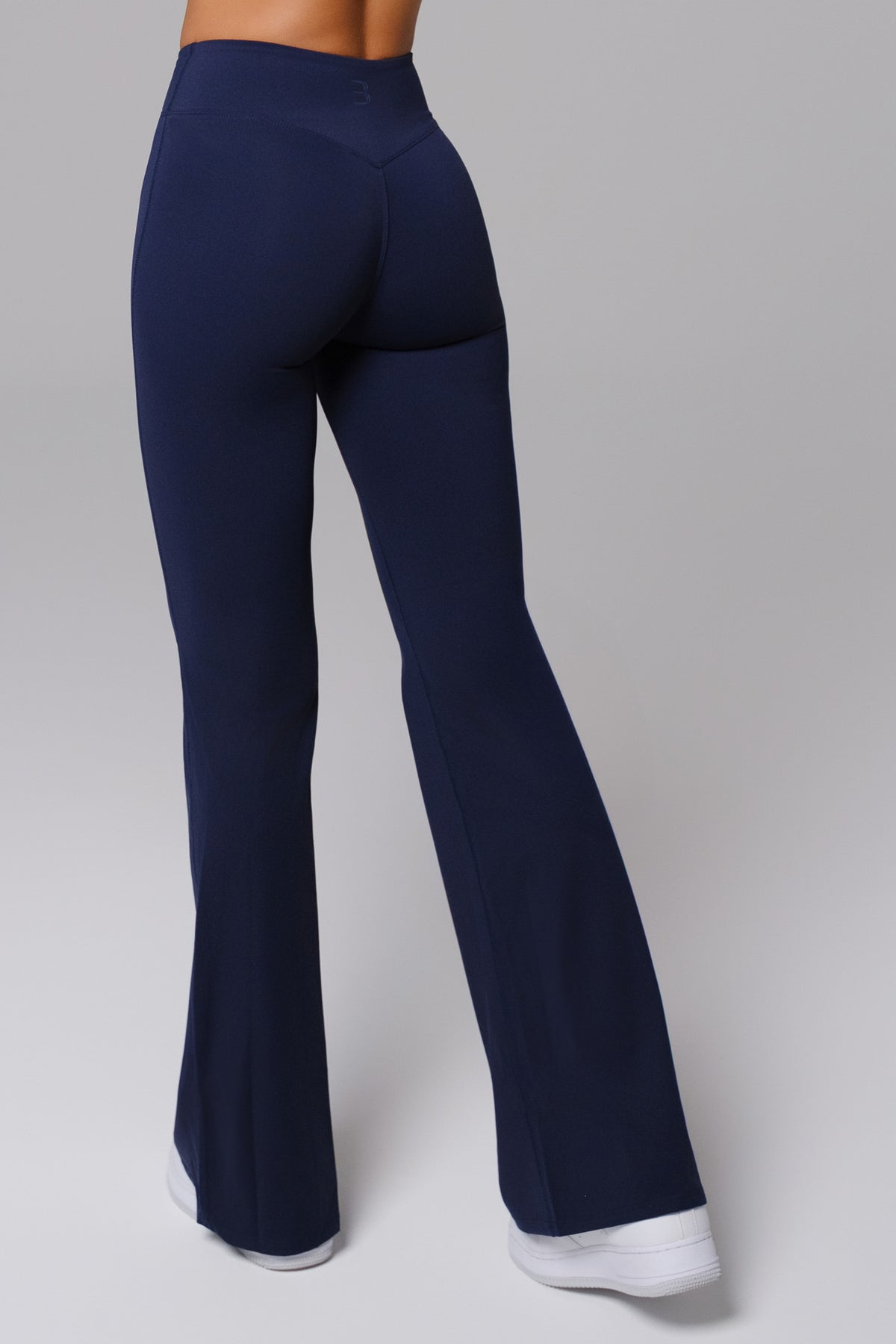 Maeve V-Waist Flare Leggings - Deep Navy (FINAL SALE)