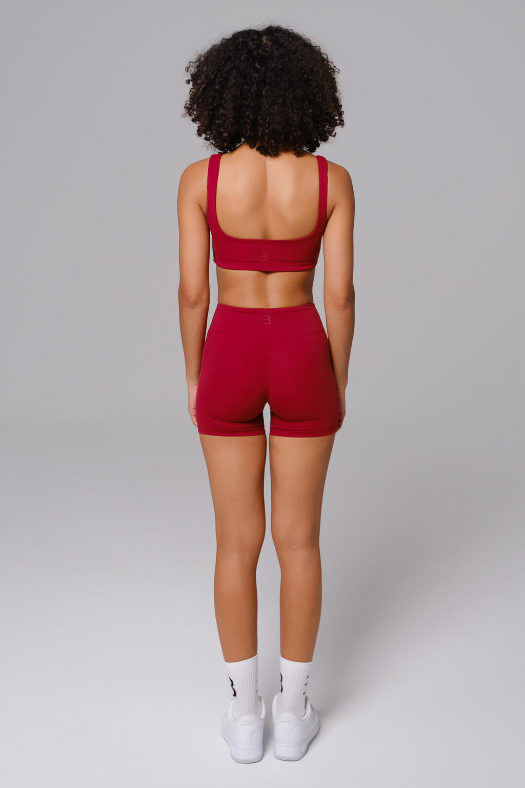 Maeve V-Waist Shorts - Maroon (FINAL SALE)