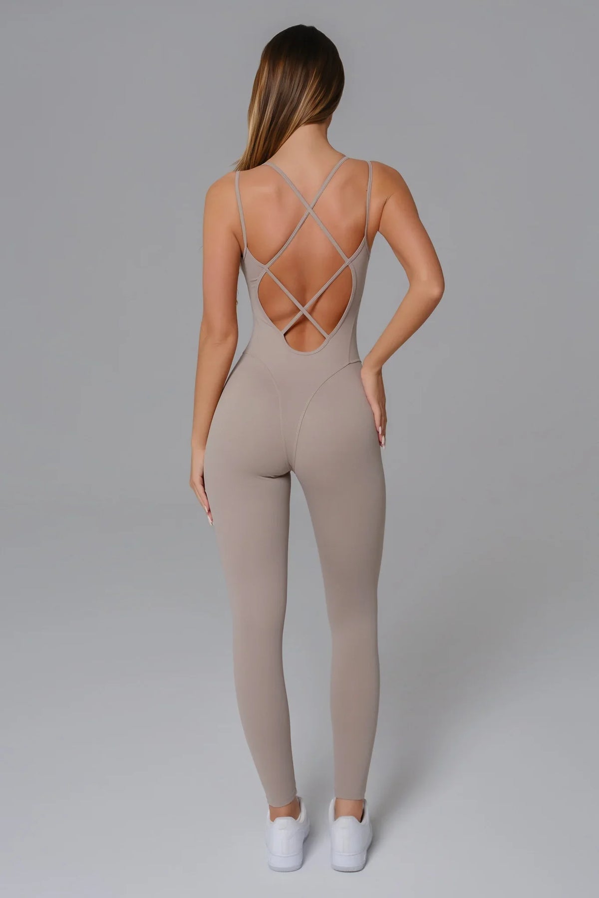 Marcella Jumpsuit - Greige (FINAL SALE)