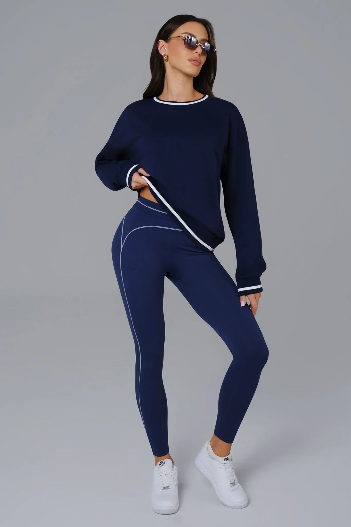 Nadine Leggings - Azure Blue (FINAL SALE)