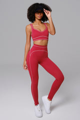 Nadine Leggings Set | Cherry Red