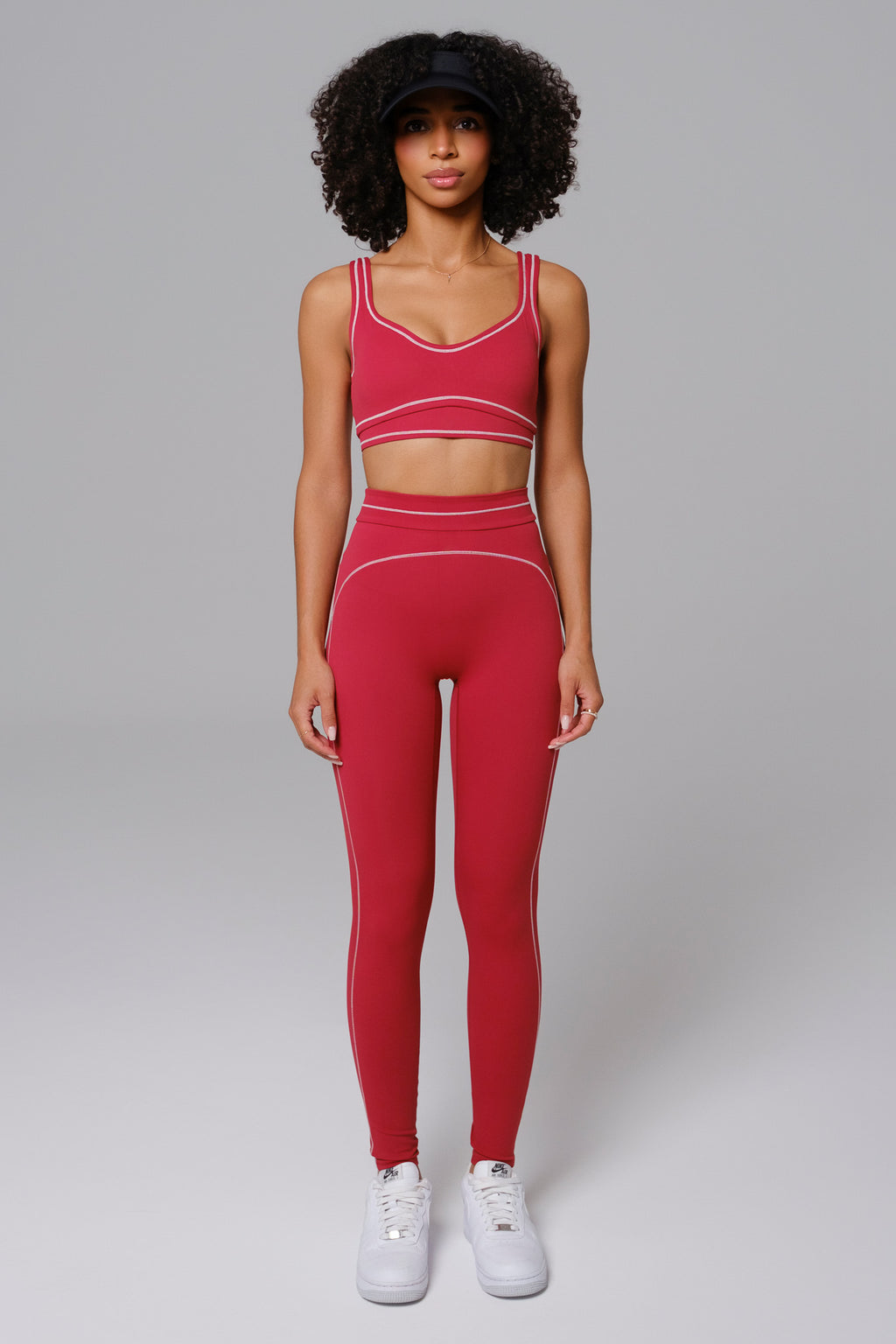 Nadine Leggings Set | Cherry Red