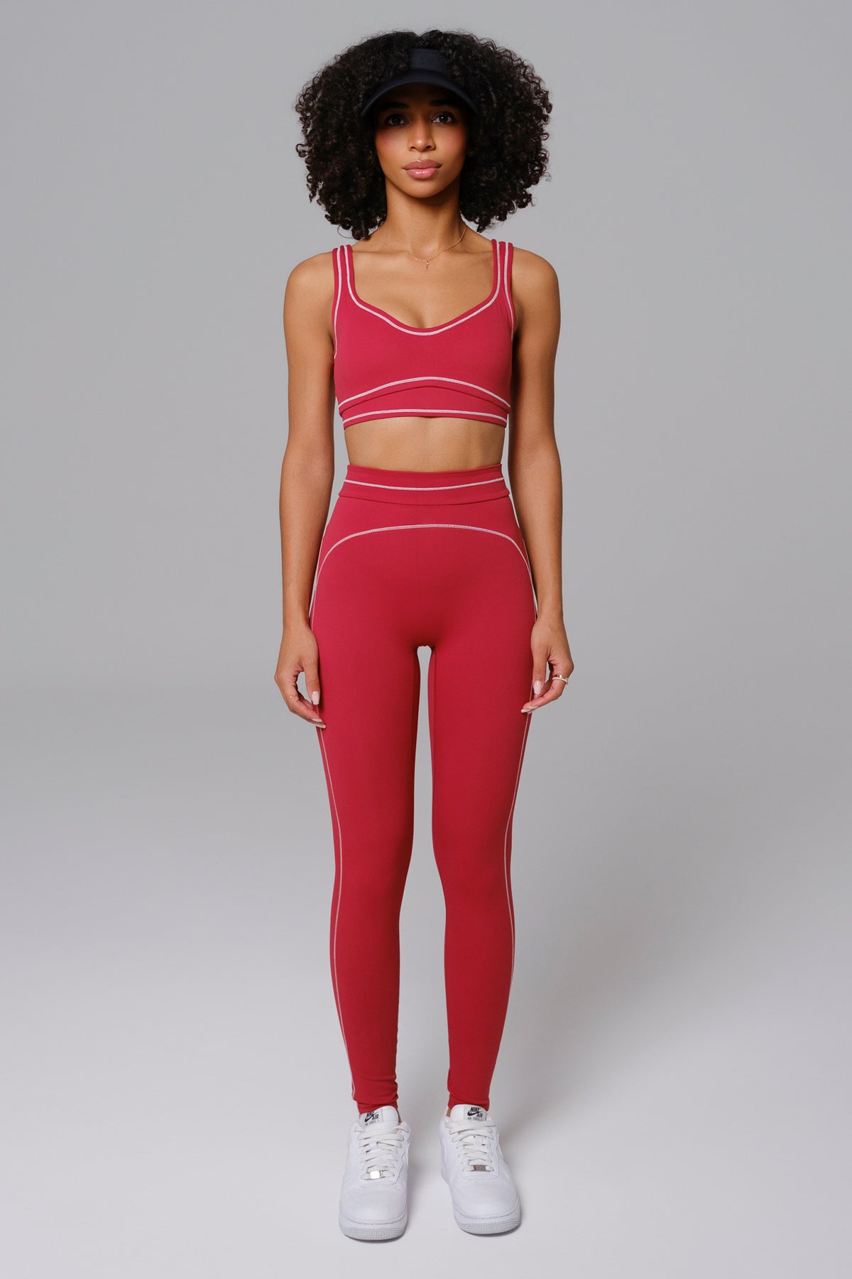 Nadine Leggings Set | Cherry Red