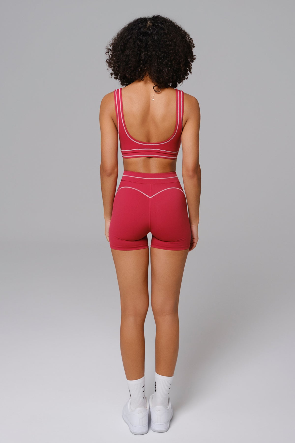 Nadine Shorts Set | Cherry Red