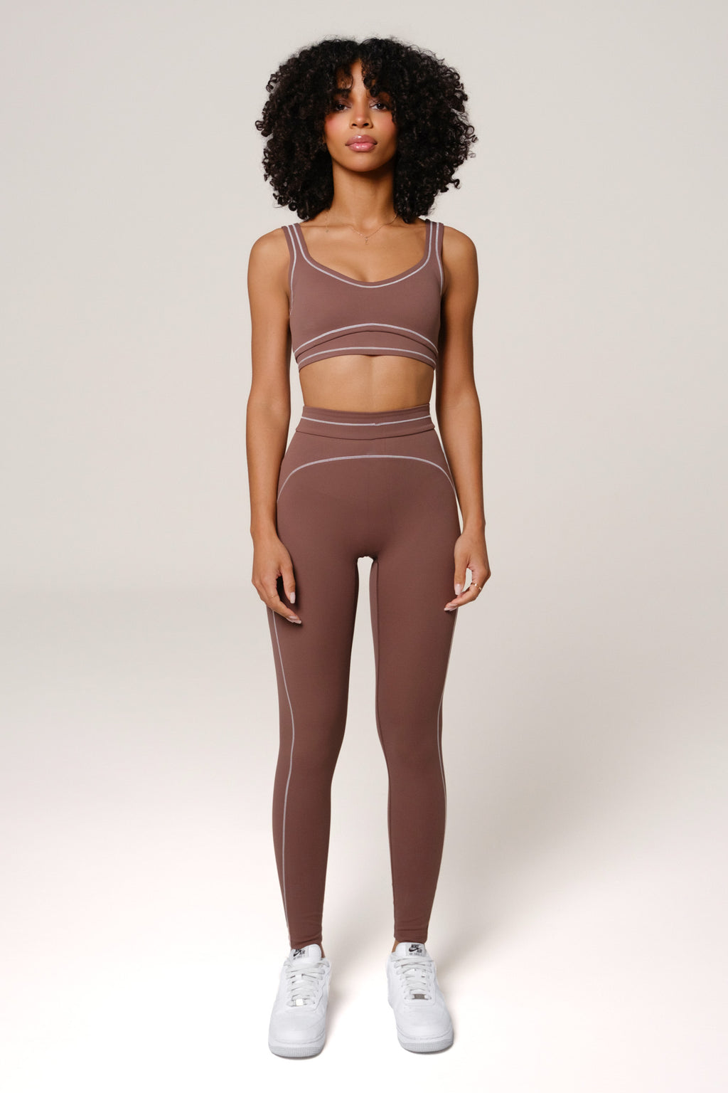 Nadine Leggings Set | Soft Chestnut