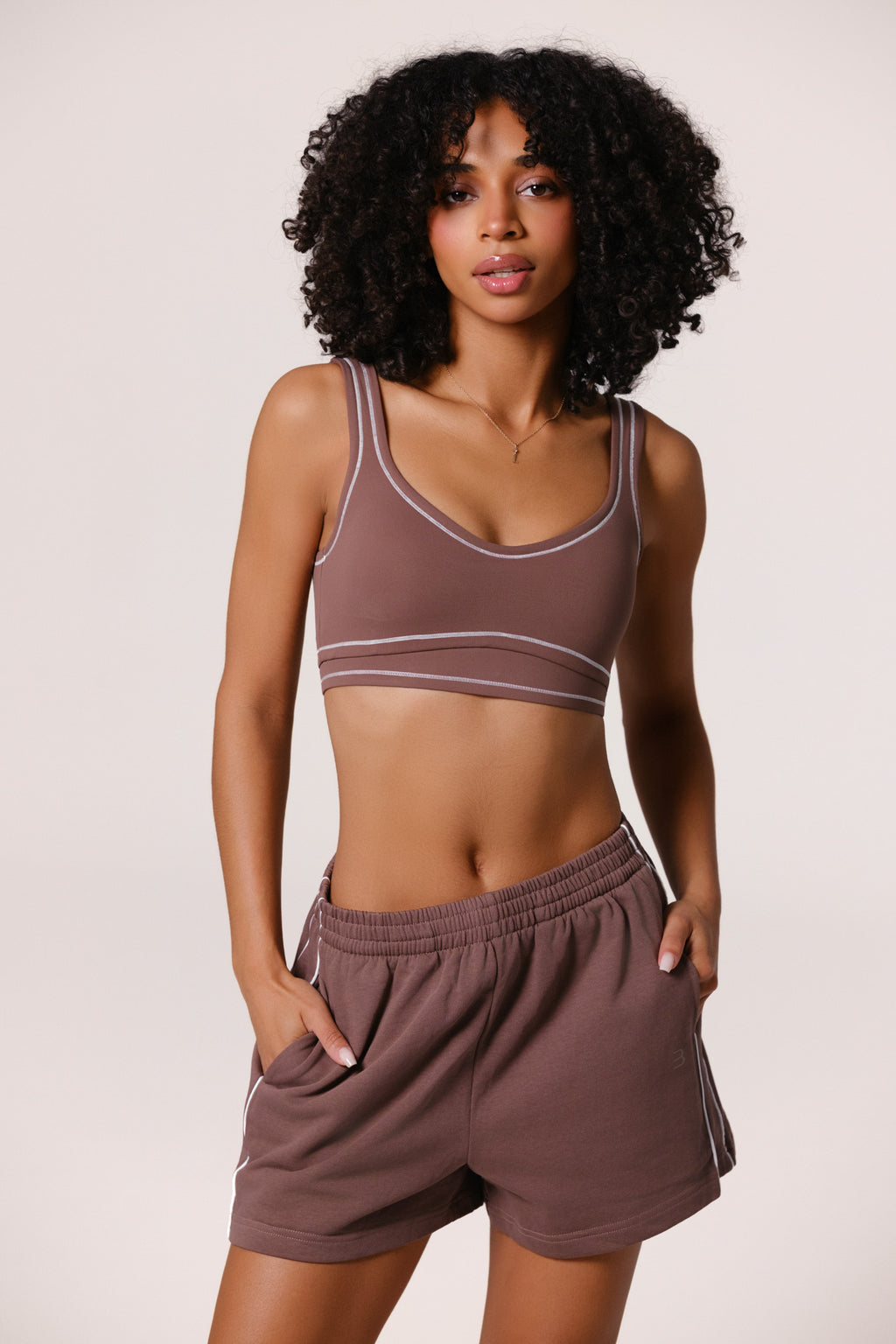 Nadine Sports Bra - Soft Chestnut
