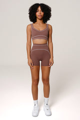 Nadine Shorts Set | Soft Chestnut