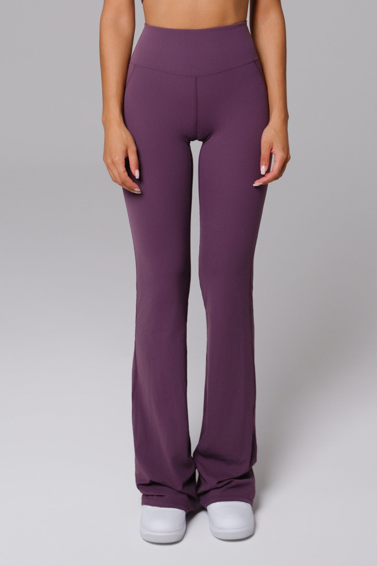 Nicole Flare Leggings - Aubergine (FINAL SALE)