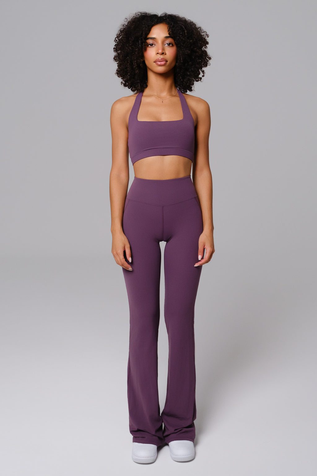 Nicole Flare Leggings - Aubergine (FINAL SALE)