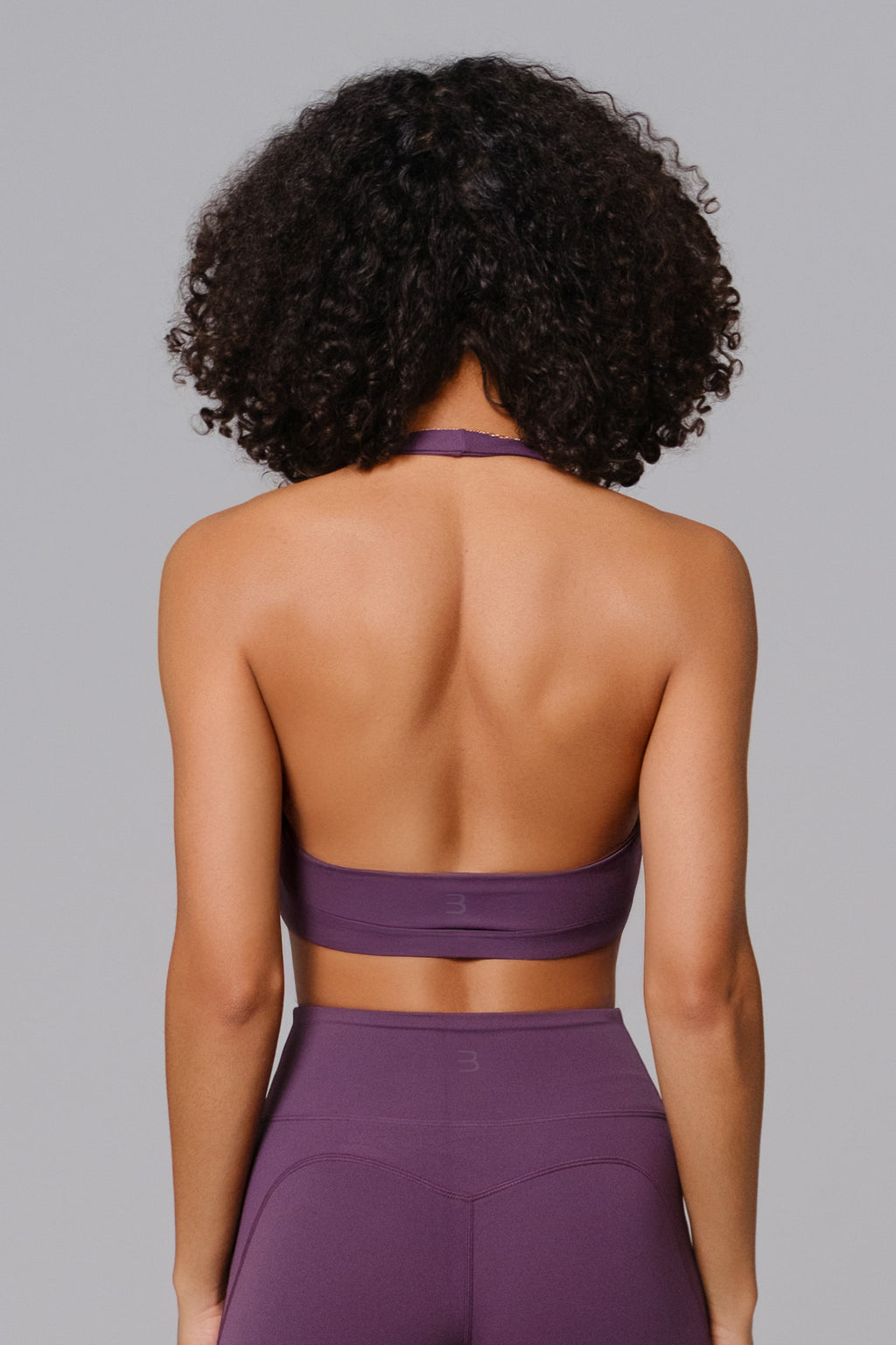 Nicole Halter Sports Bra - Aubergine (FINAL SALE)