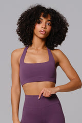 Nicole Halter Sports Bra - Aubergine (FINAL SALE)