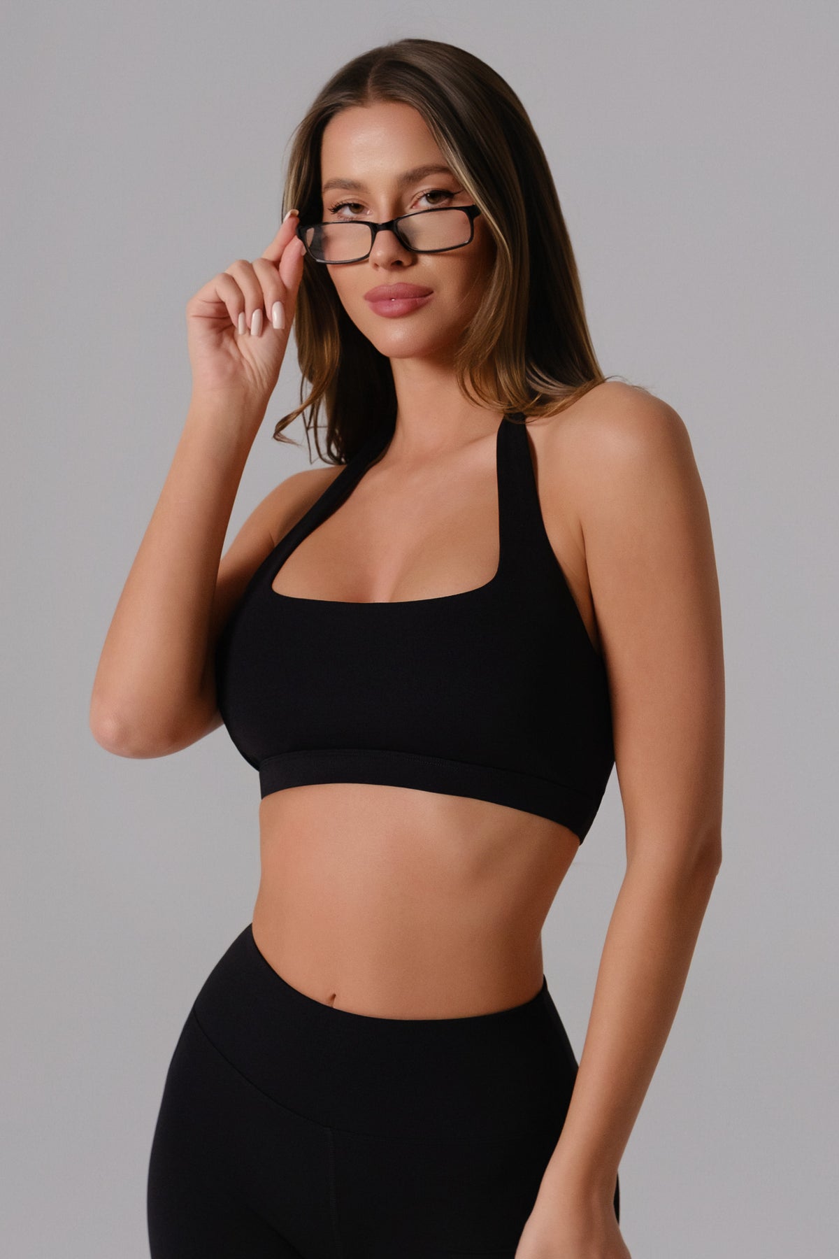 Nicole Halter Sports Bra - Black (FINAL SALE)