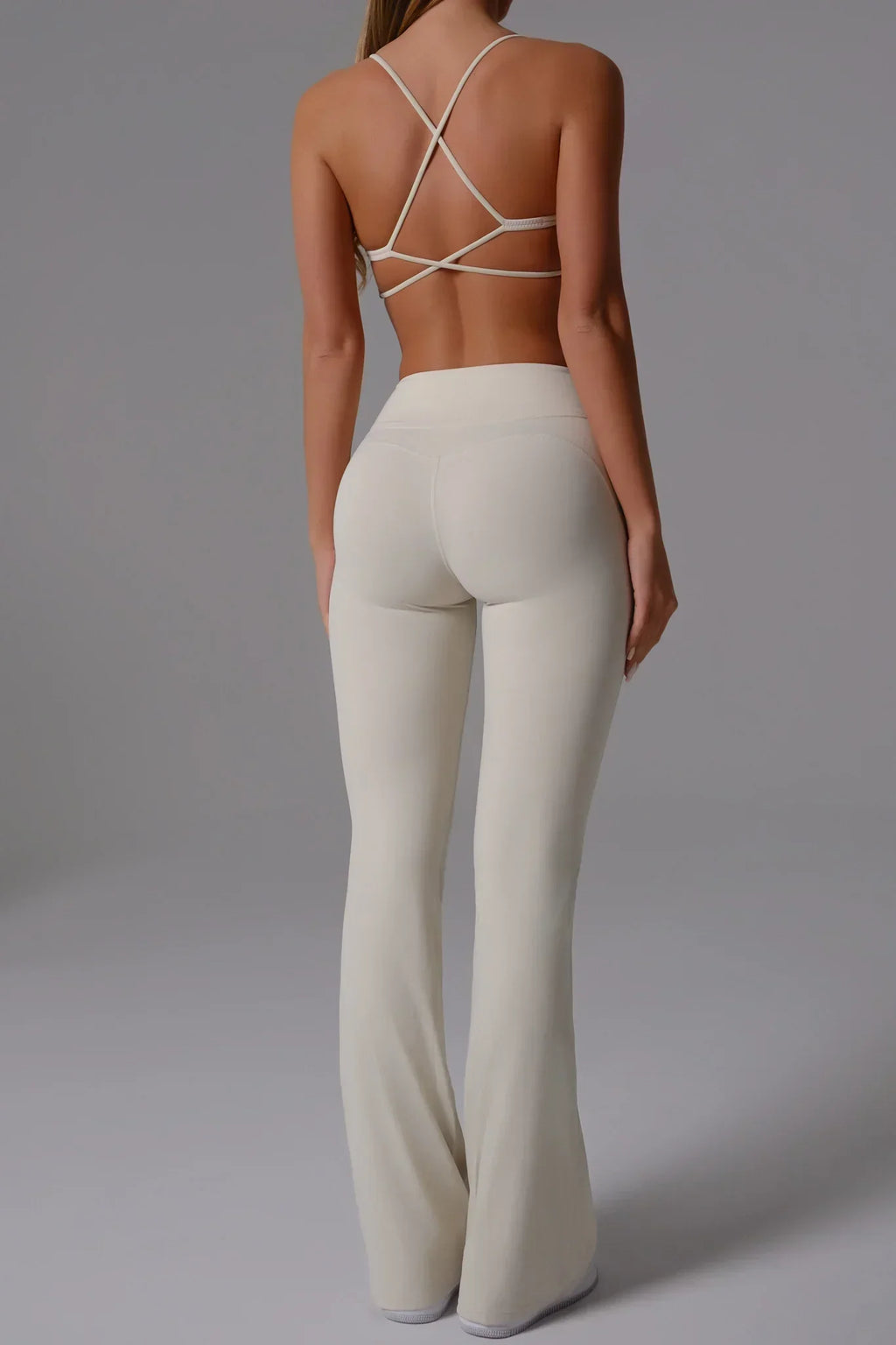 Nicole Flare Leggings - Oatmilk (FINAL SALE)