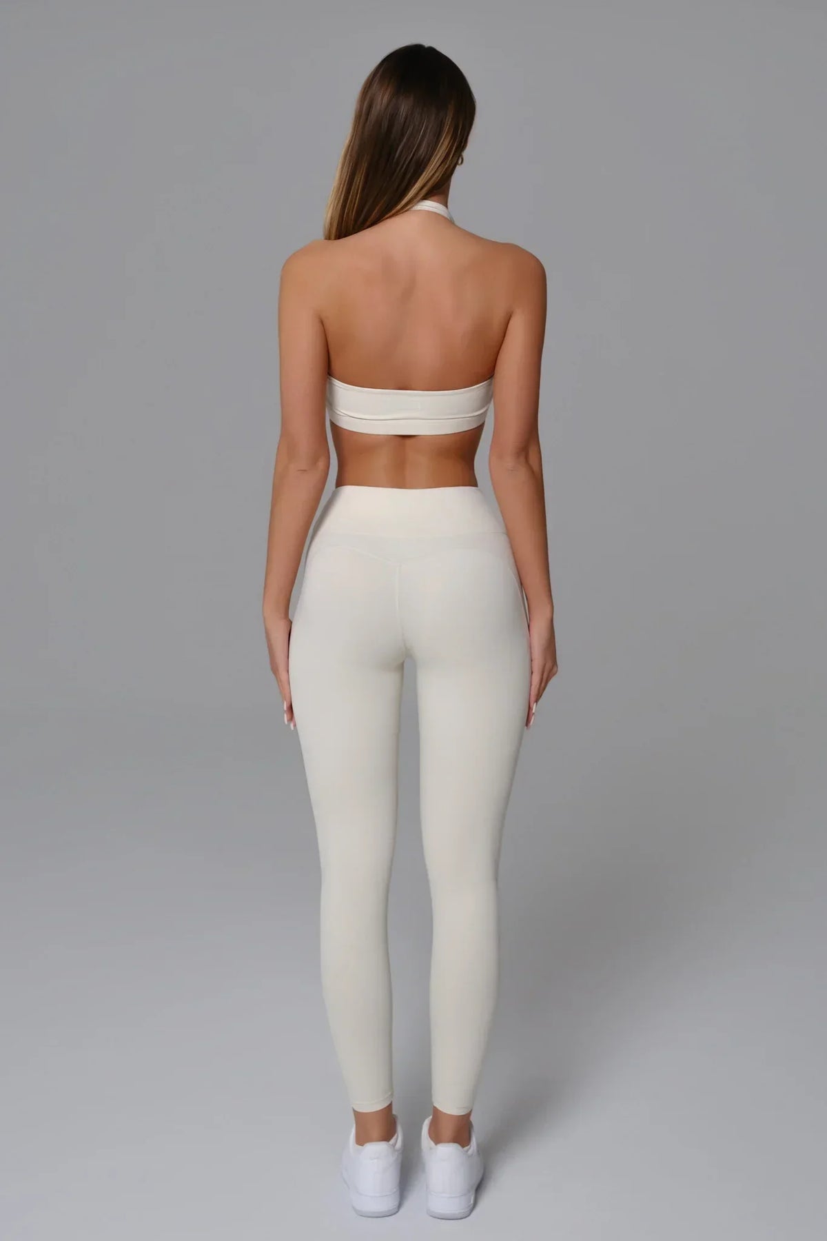 Nicole Halter Sports Bra - Oatmilk (FINAL SALE)