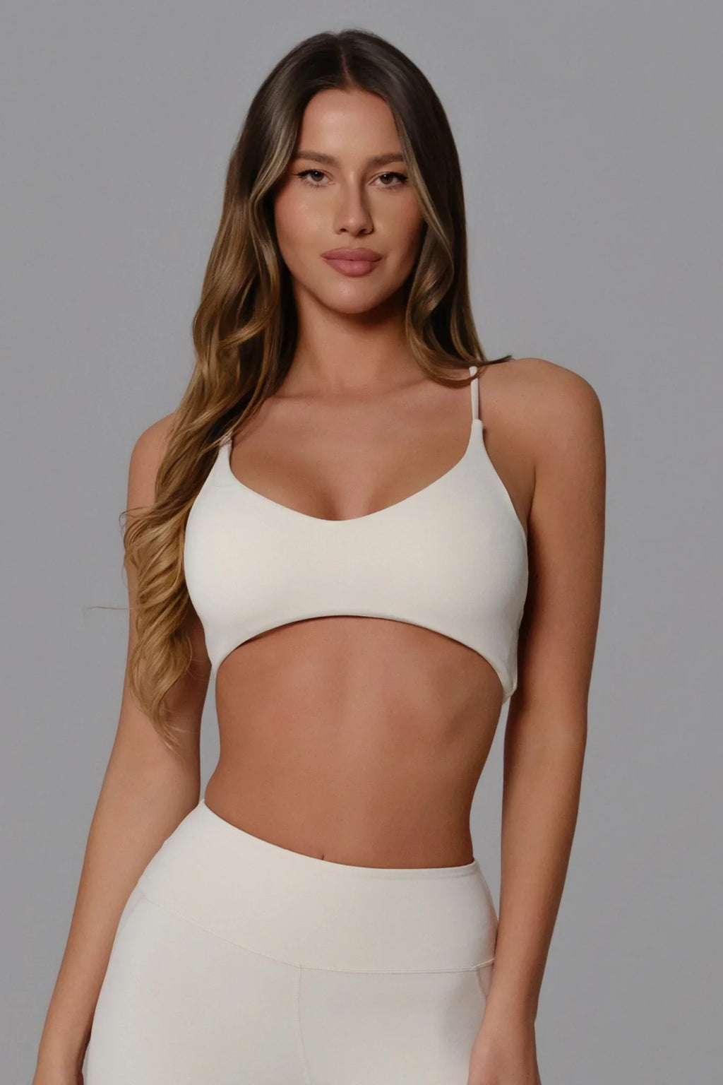 Nicole Strappy Sports Bra - Oatmilk (FINAL SALE)