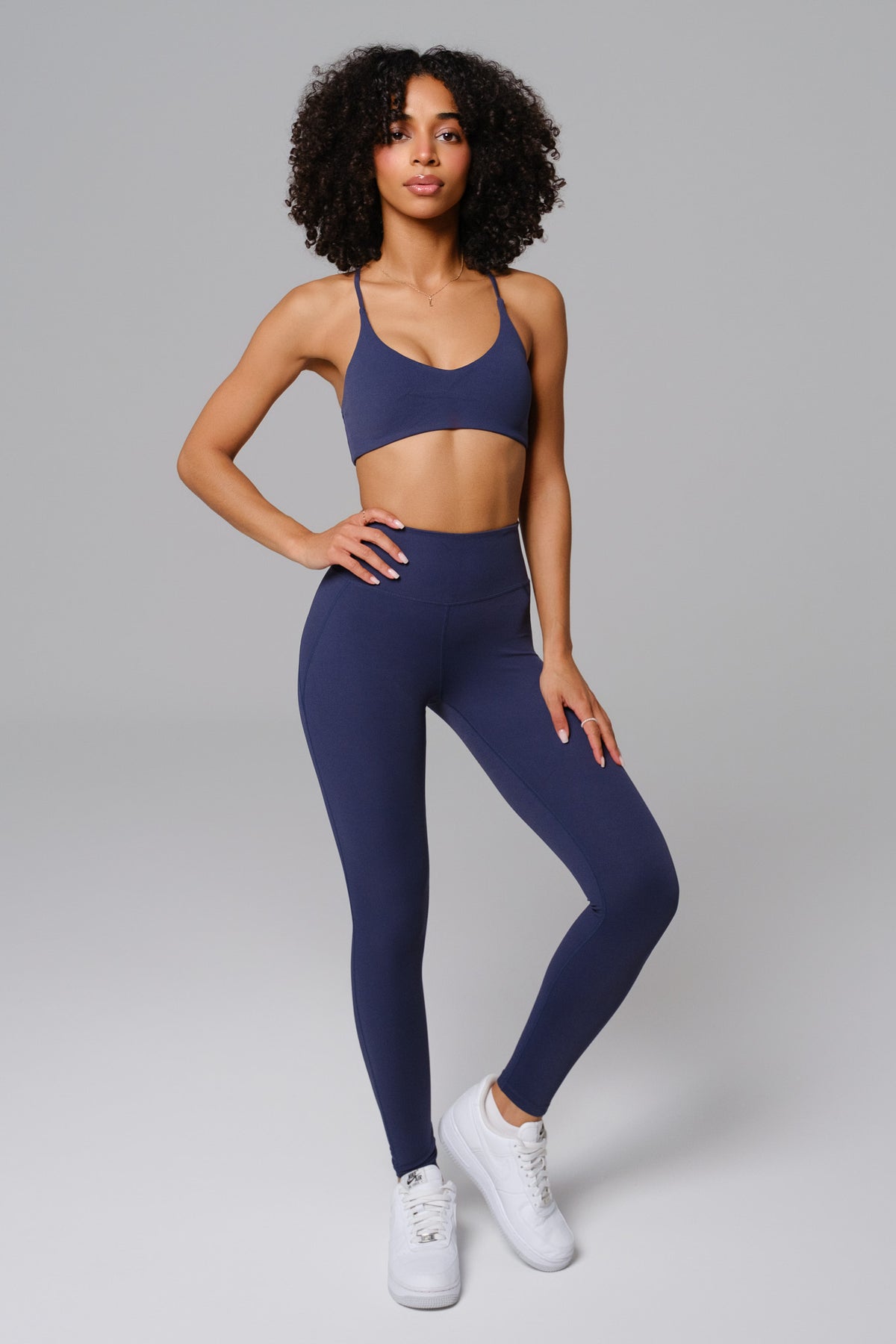 Nicole Strappy Sports Bra - Obsidian Blue (FINAL SALE)