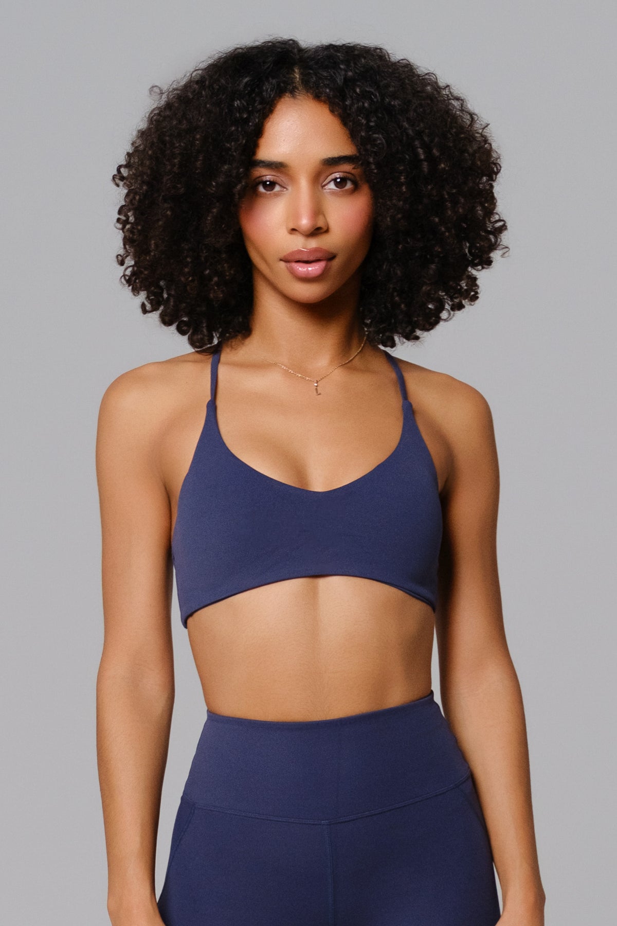 Nicole Strappy Sports Bra - Obsidian Blue (FINAL SALE)