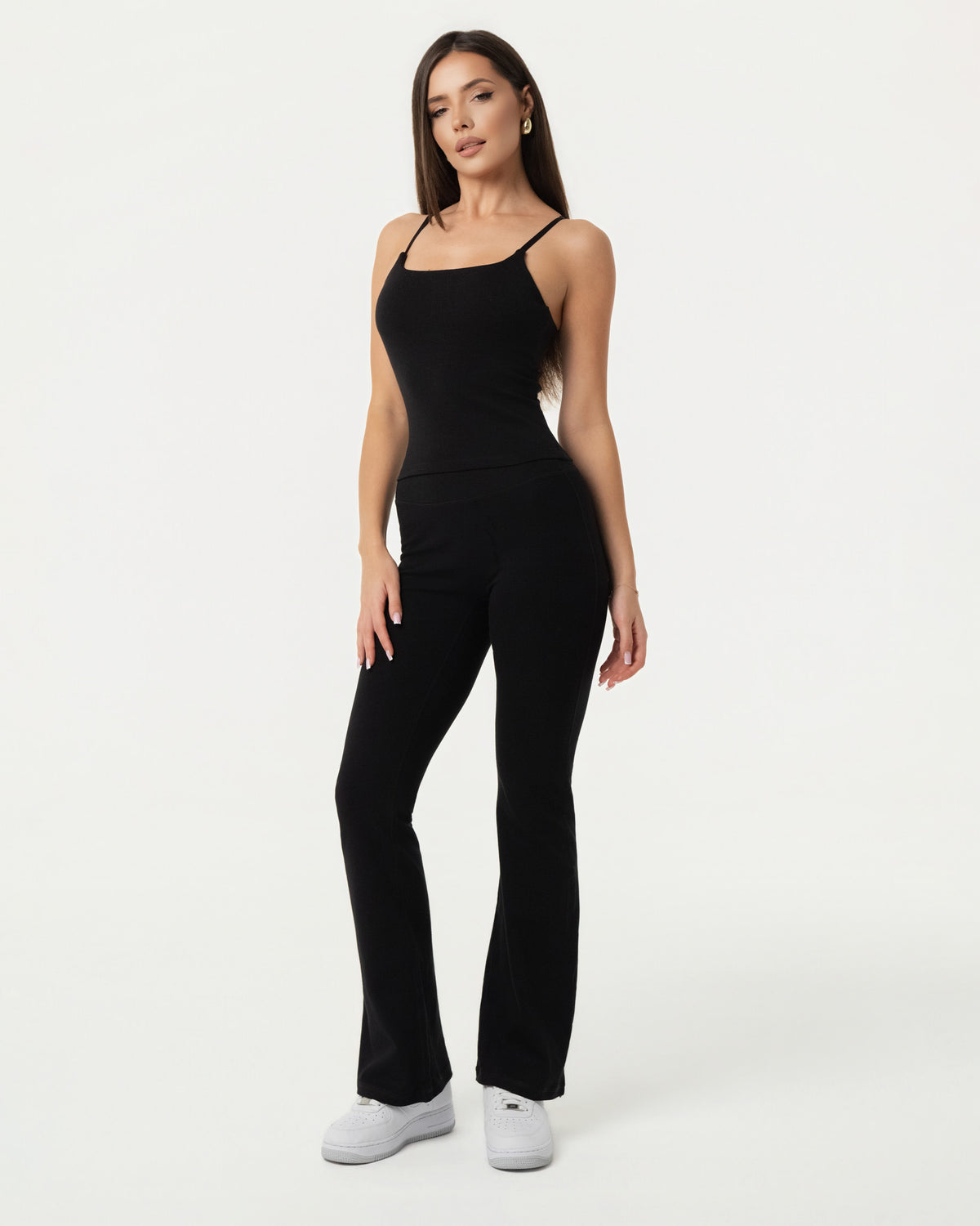 Organic Cotton Cami Top - Black