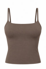Organic Cotton Cami Top - Truffle