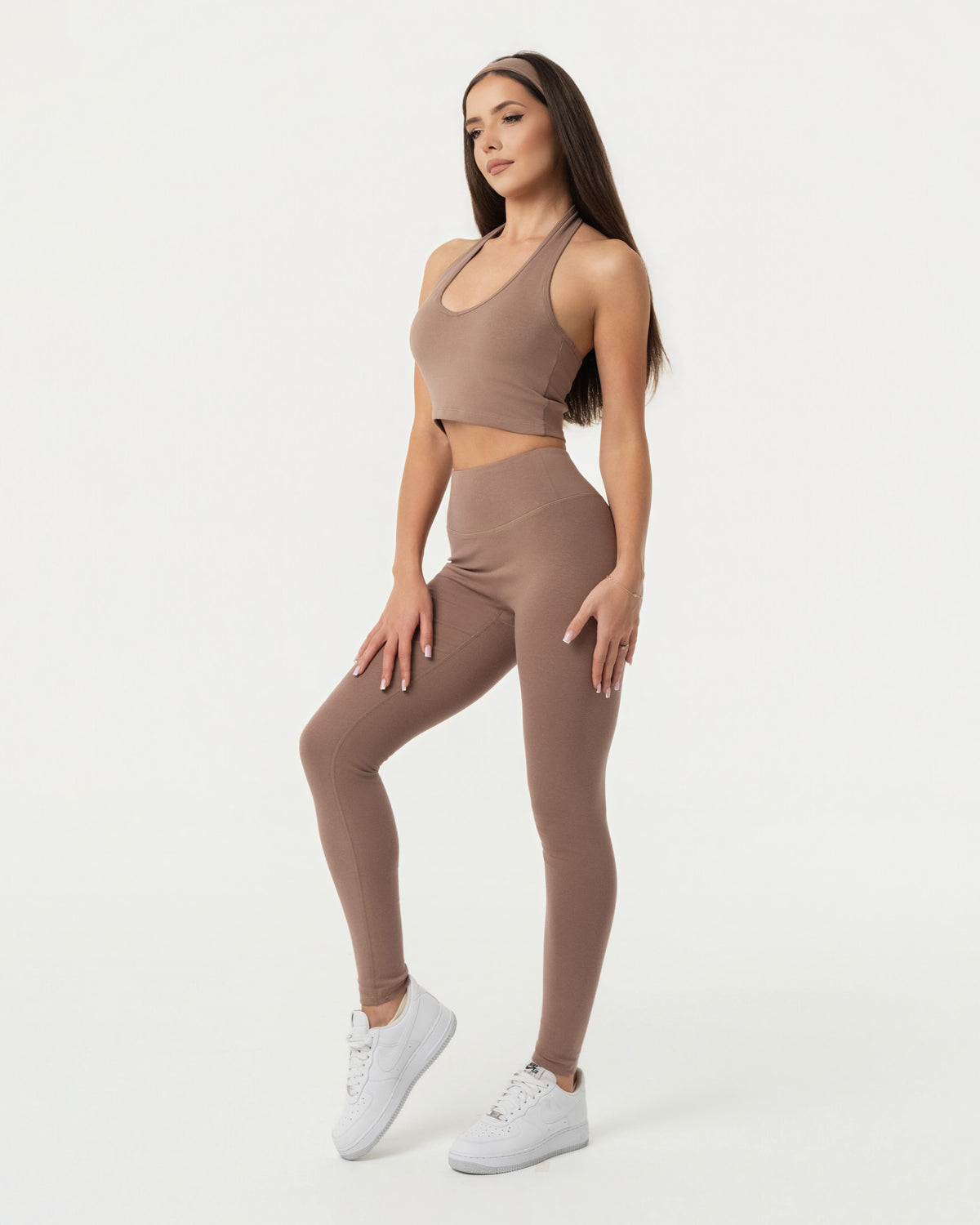 Organic Cotton Leggings - Truffle