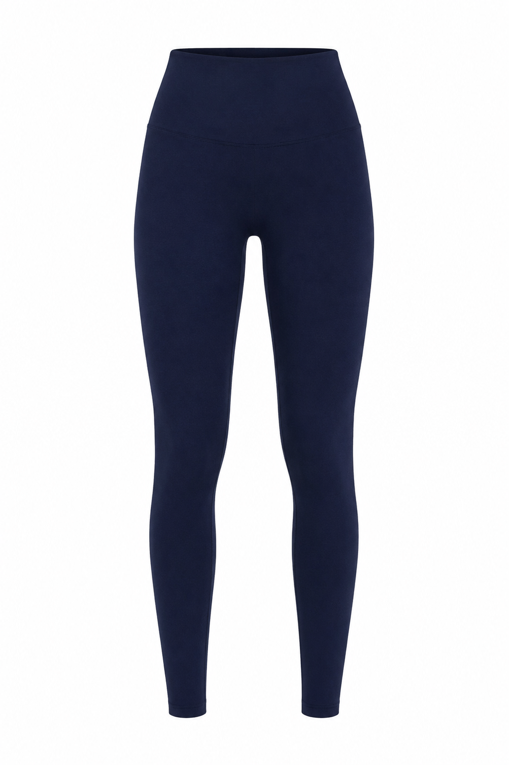 Navy organic cotton high-waisted leggings.