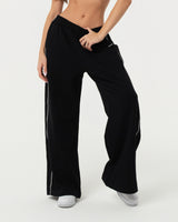 100% Organic Cotton Oversized Sweatpants - Black