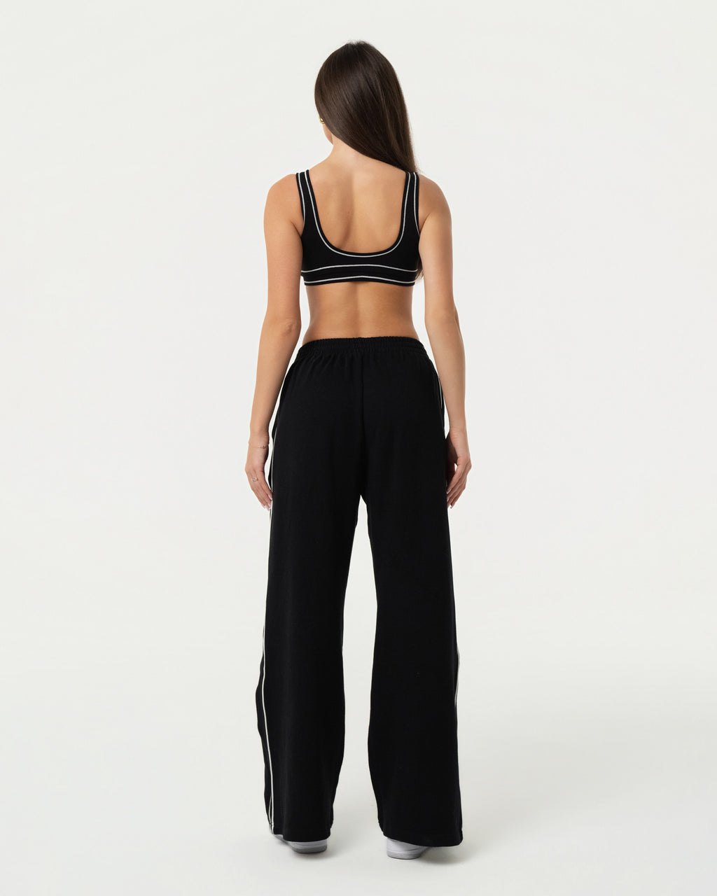 100% Organic Cotton Oversized Sweatpants - Black