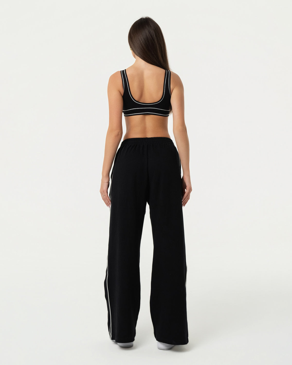Organic Cotton Sports Bra - Black