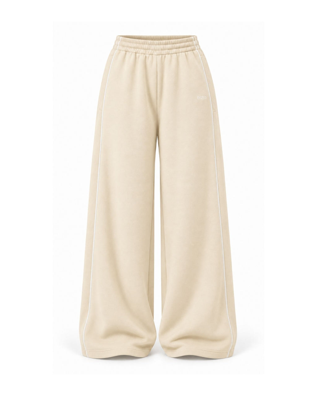 100% Organic Cotton Oversized Sweatpants - Buttercream