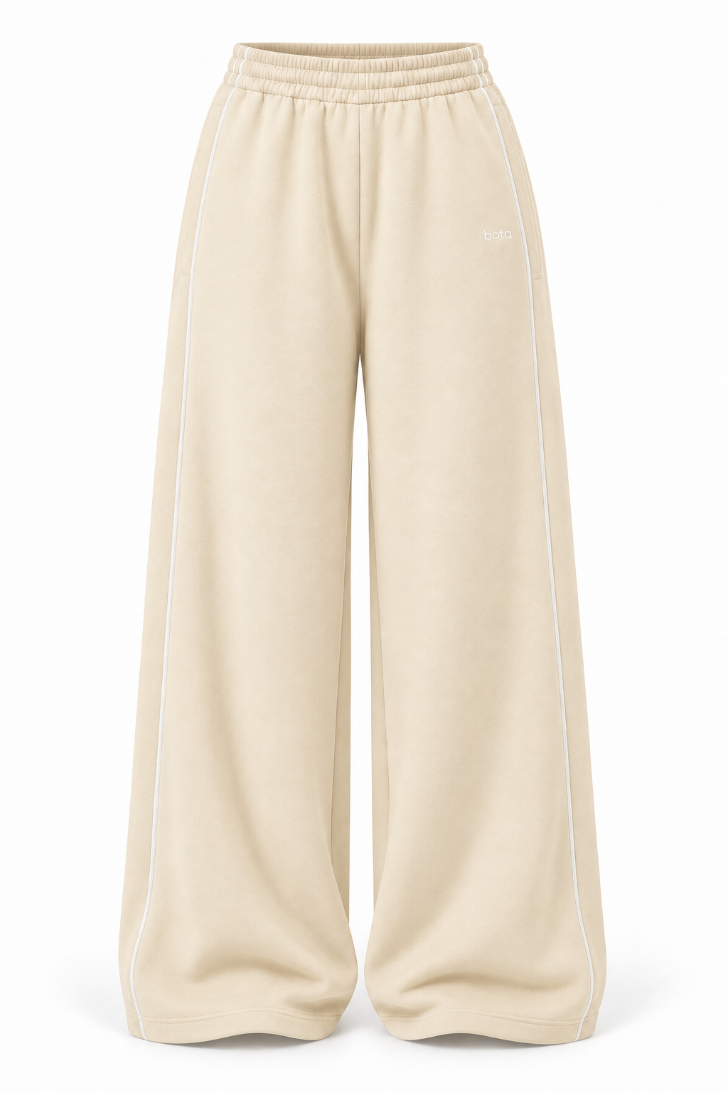 100% Organic Cotton Oversized Sweatpants - Buttercream
