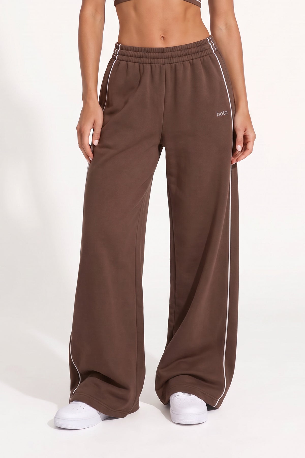 100% Organic Cotton Oversized Sweatpants - Chestnut