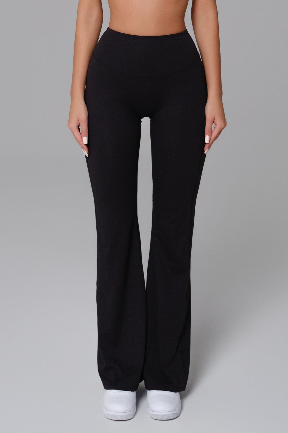 Samantha Invisible Scrunch Flare Leggings - Black (FINAL SALE)