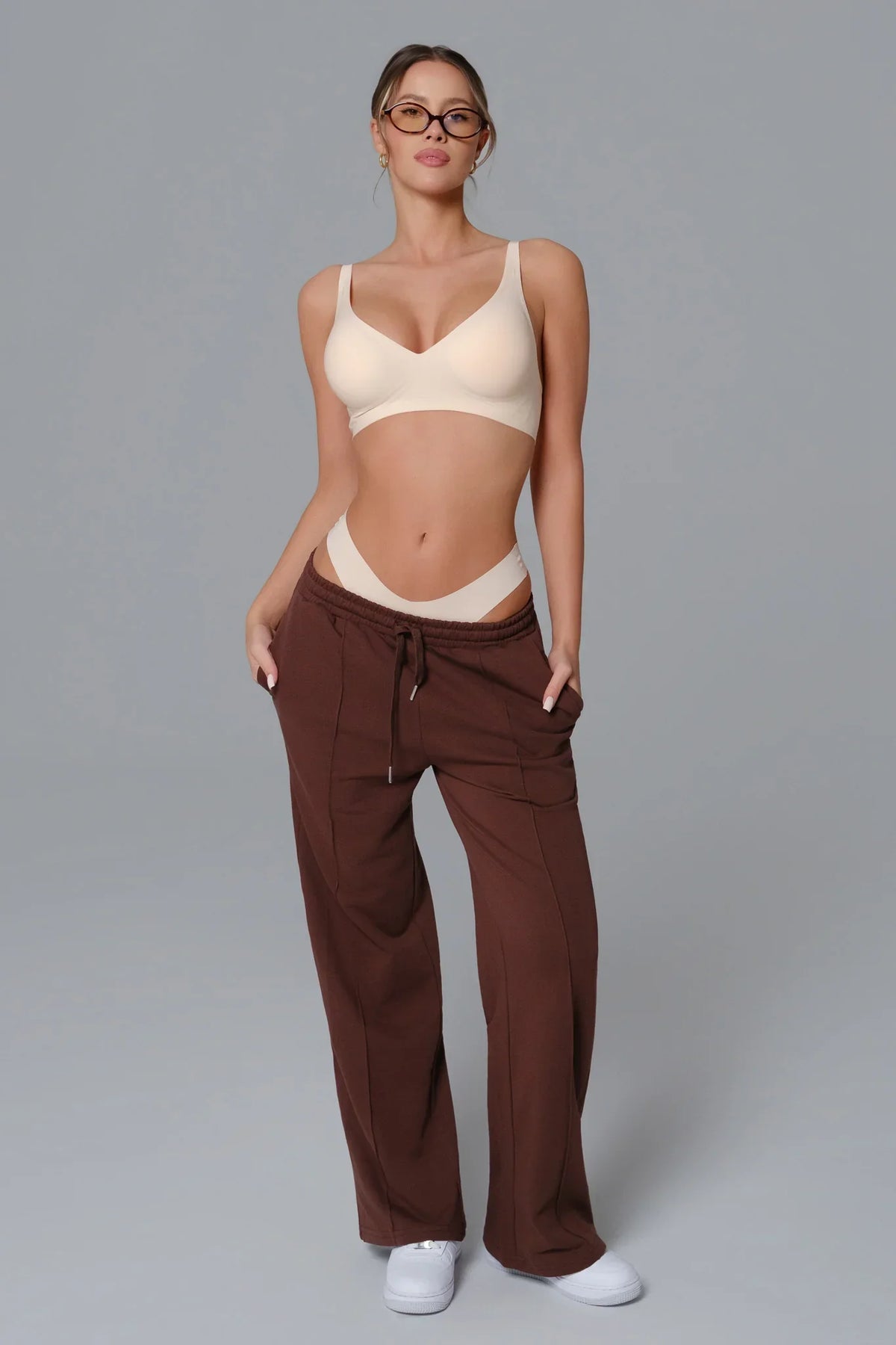 Seamless Plunge Bra - Light Beige (FINAL SALE)