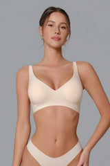 Seamless Plunge Bra - Light Beige (FINAL SALE)