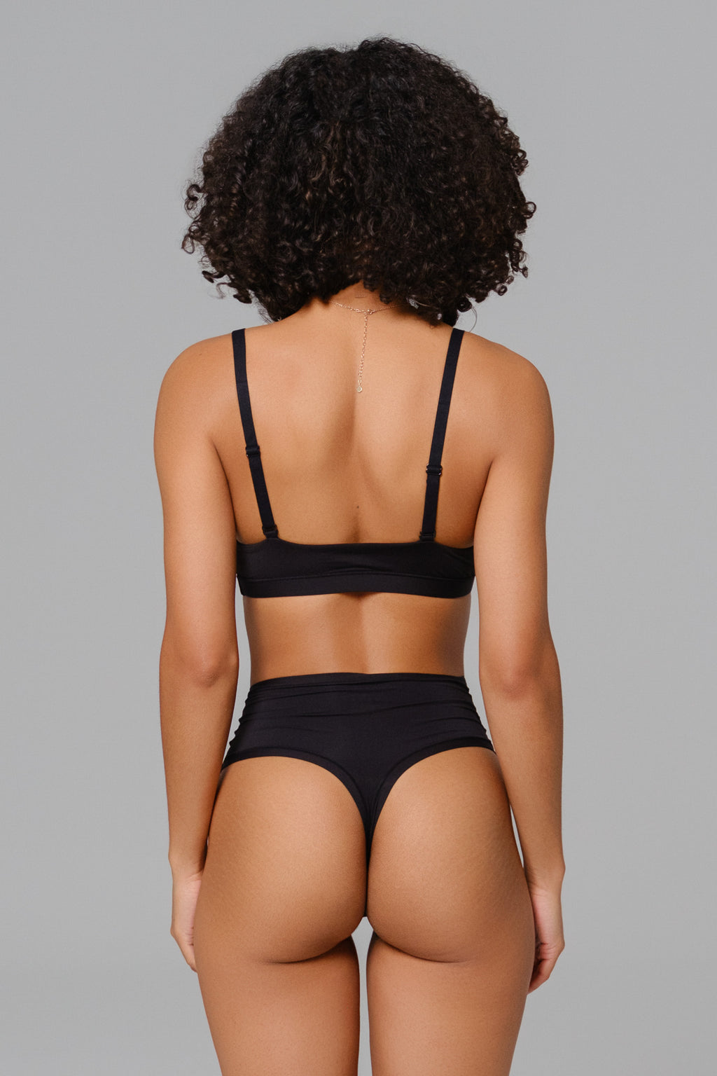 Smooth High-Waisted Thong - Black (FINAL SALE)